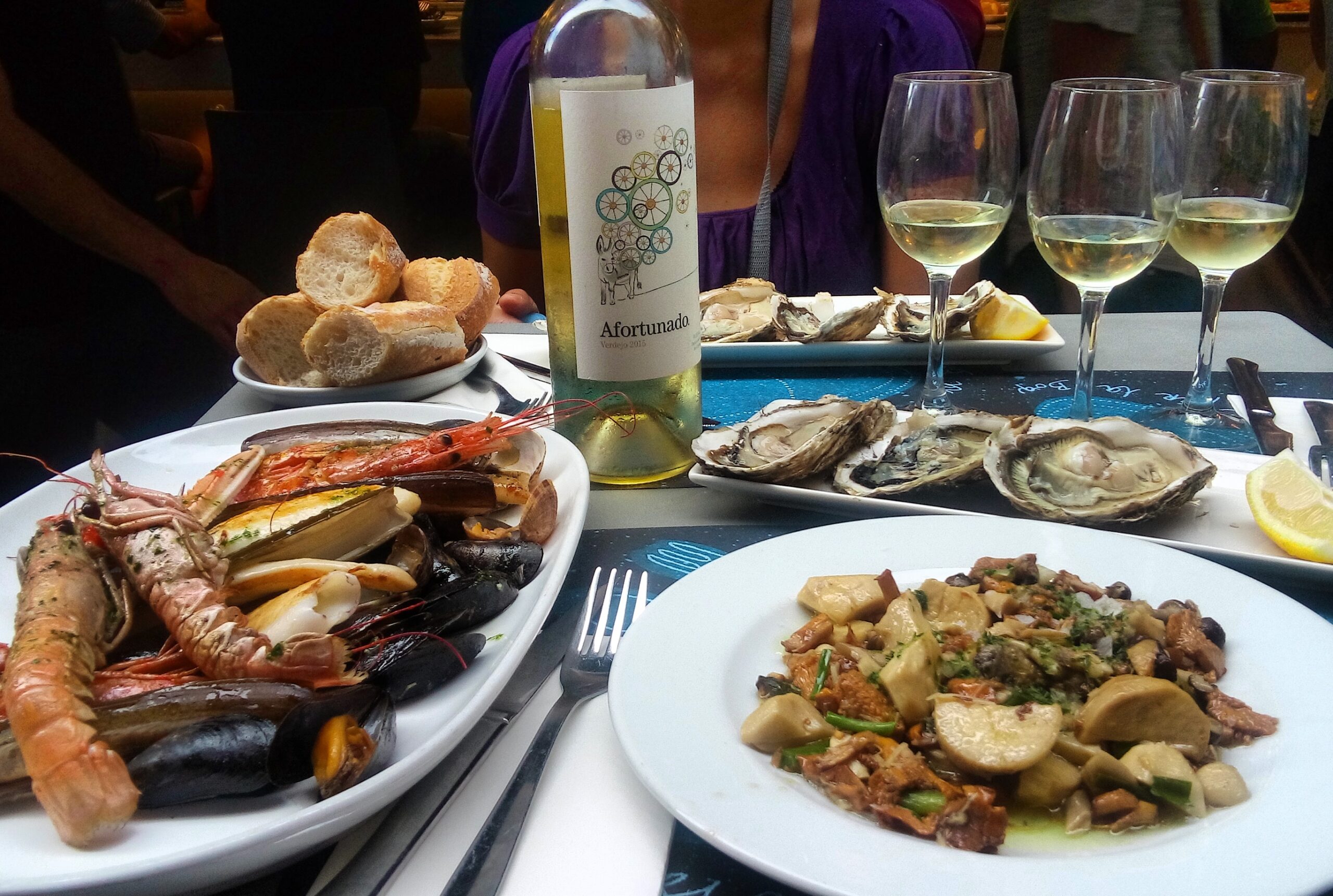 Seafood at la Boqueria