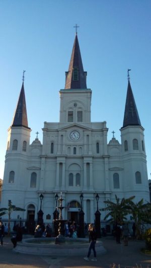 Walking around the French Quarter in New Orleans