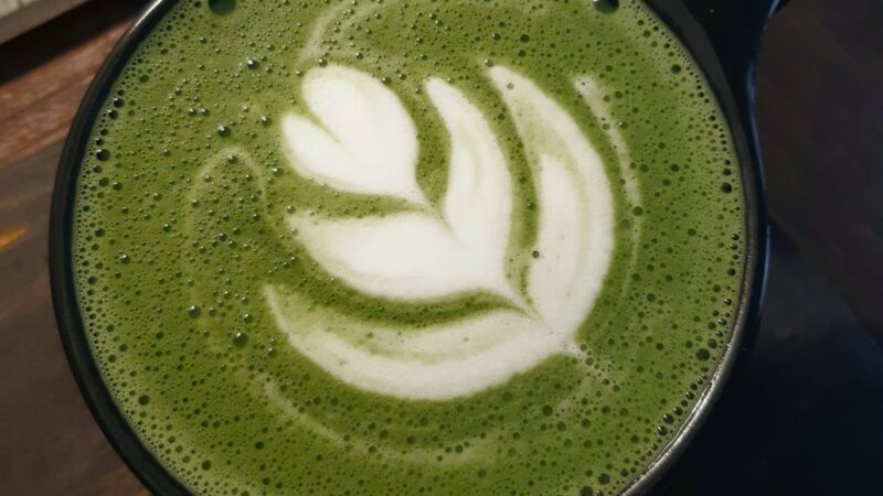 Matcha lattes in Barcelona