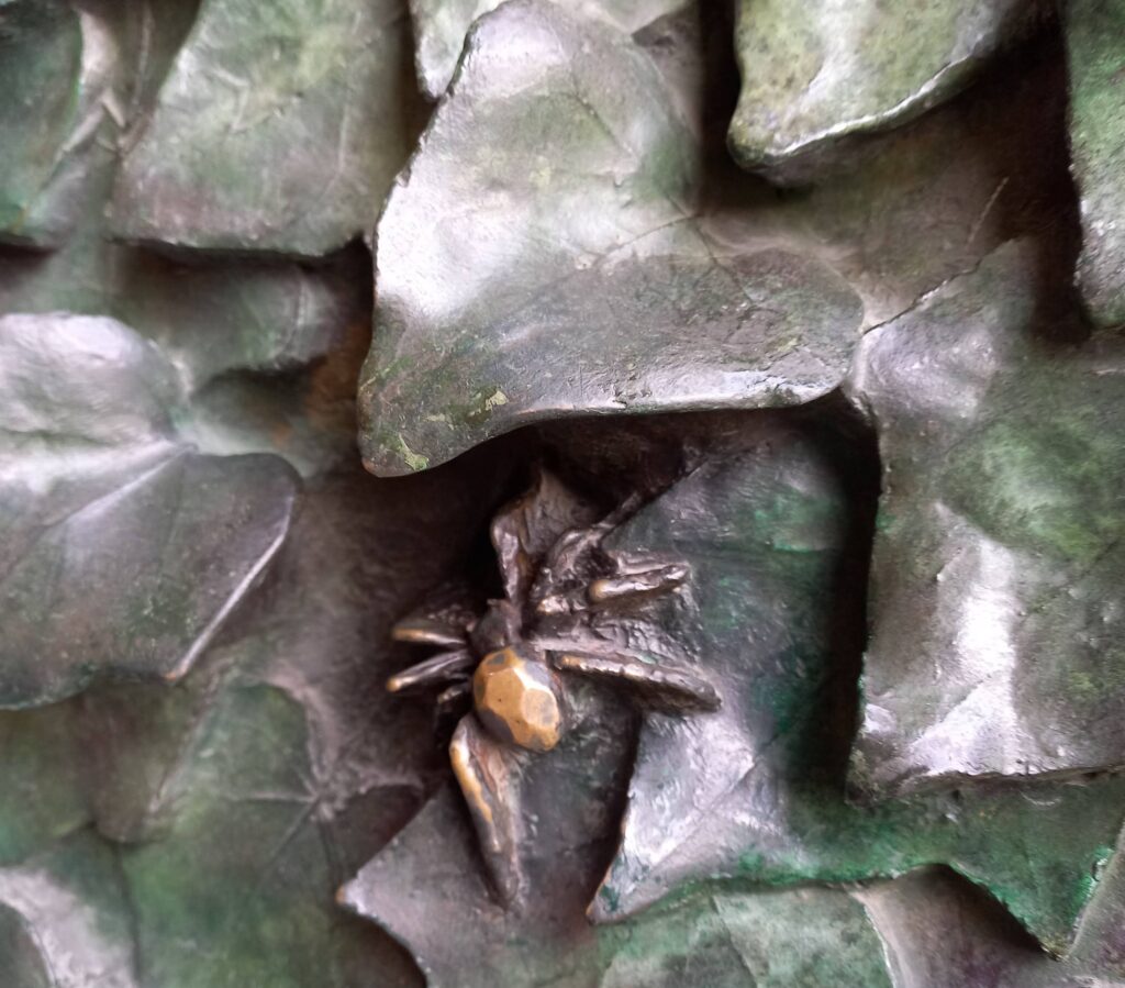 Spider on the main doors of the Nativity facade