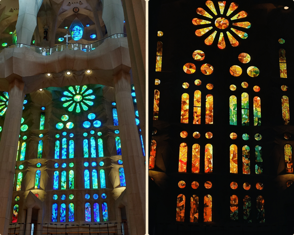 The Sagrada Familia's stained glass