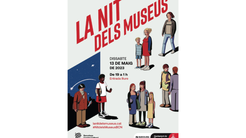 The Night of Museums 2023 in Barcelona - poster