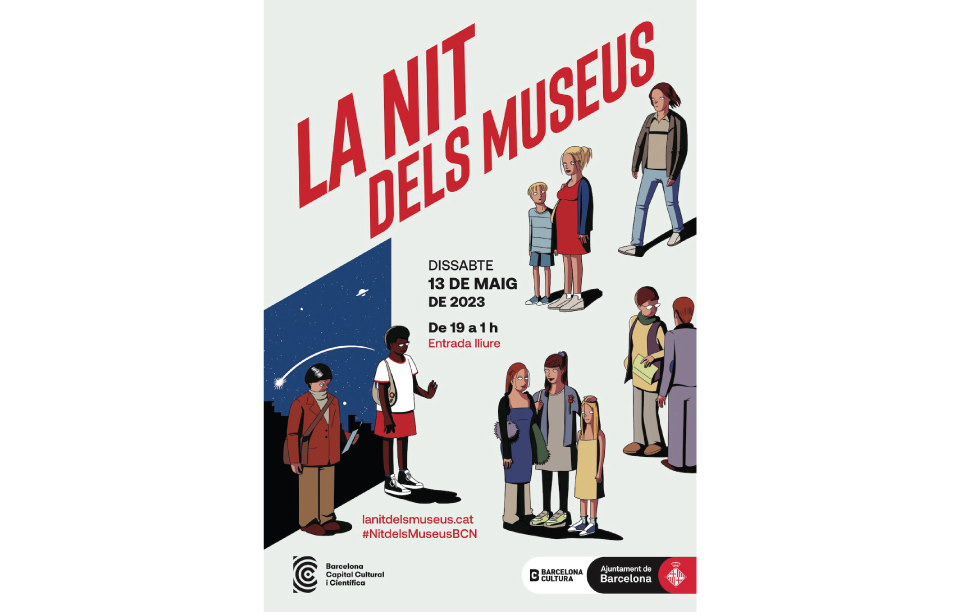 The Night of Museums 2023 in Barcelona - poster